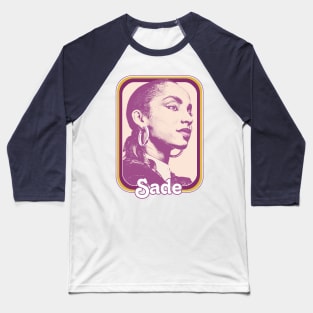 Sade // Retro 80s Style Fan Design Baseball T-Shirt